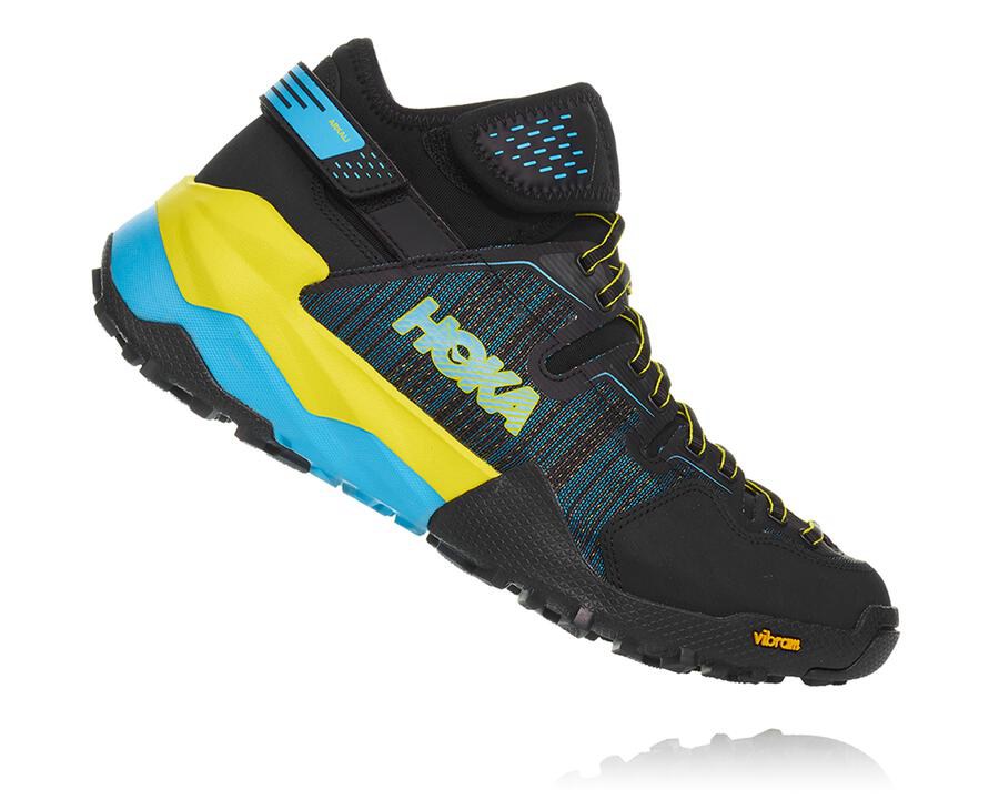 Hoka One One Trainers Mens Black/Blue - Arkali - 01937XPRO